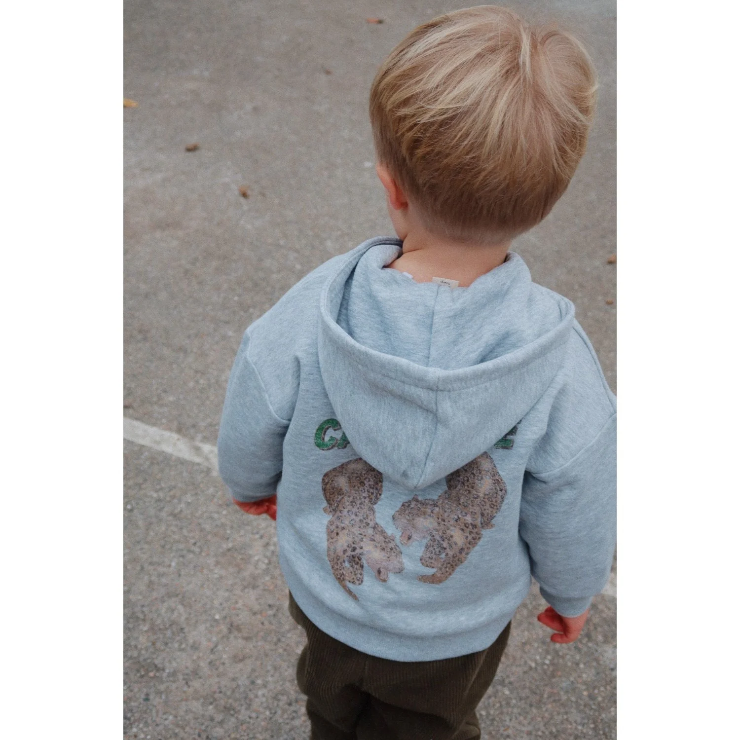 Konges Sløjd Grey Melange Lou Sweat Zip Hætte Ocs - Image 2