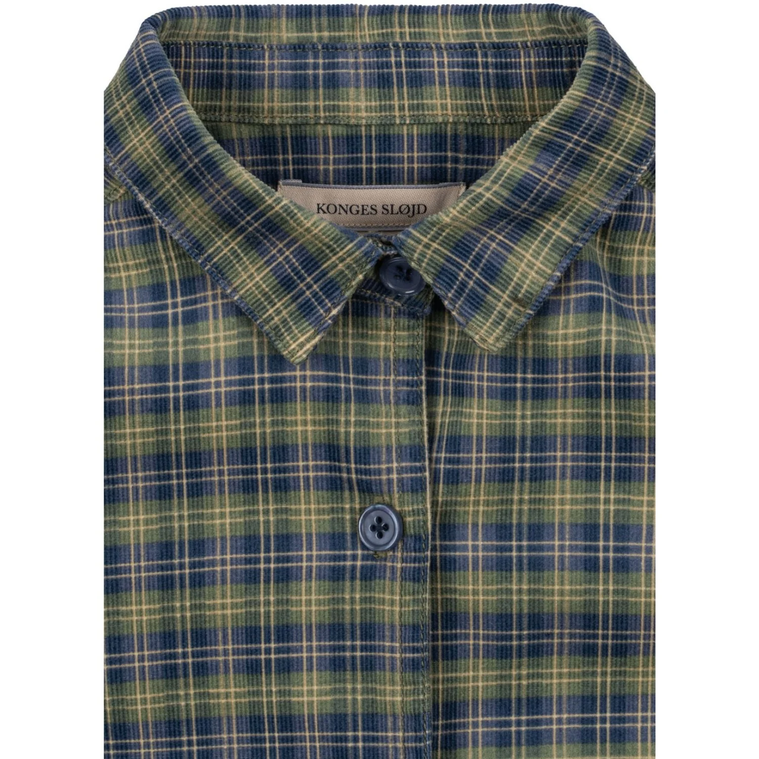 Konges Sløjd Laurel Blue Check Cara Ls Skjorte GOTS - Image 2