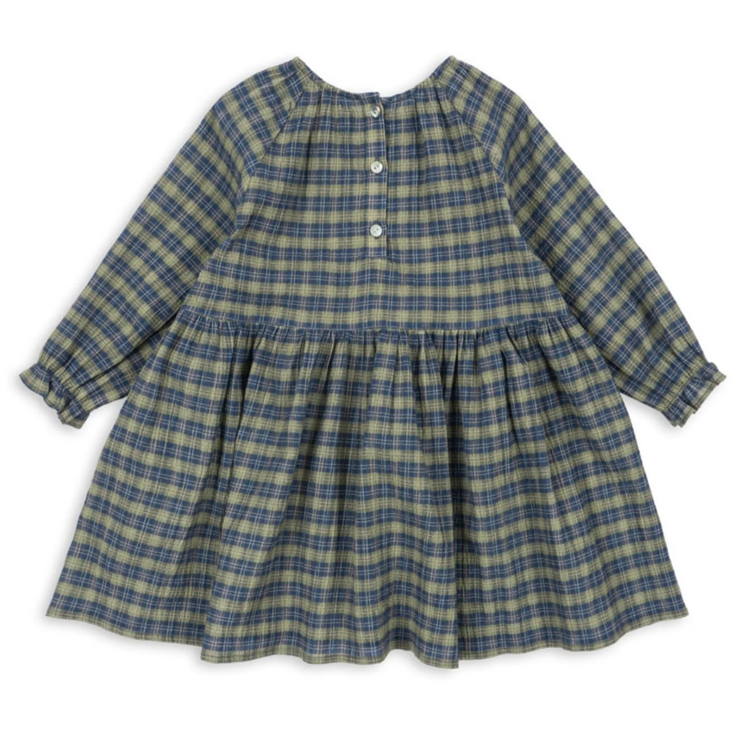 Konges Sløjd Laurel Blue Check Terre Kjole GOTS - Image 4