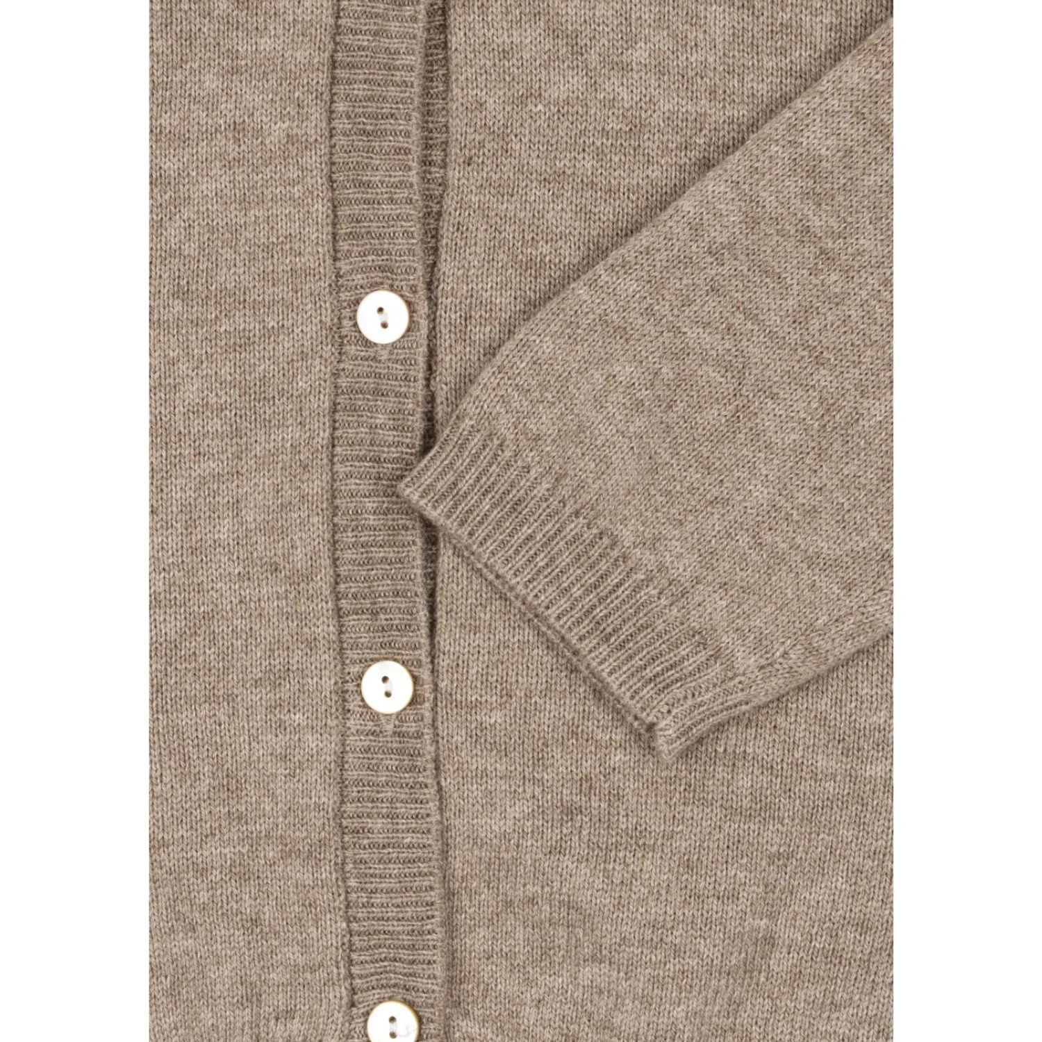 Konges Sløjd Light Brown Mattou Strik Cardigan - Image 2