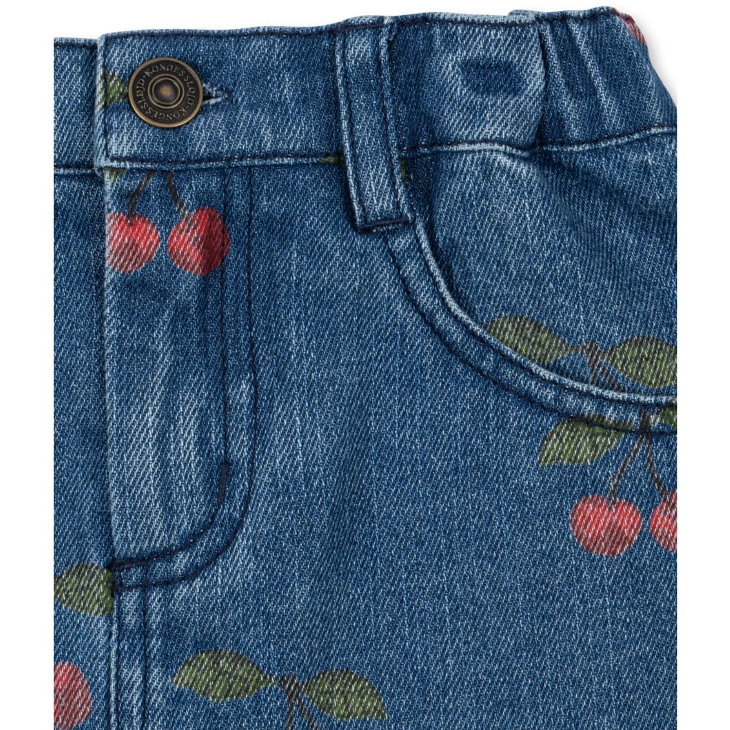 Konges Sløjd Ma Grande Cerise Denim Magot Printed Nederdel Gots - Image 5