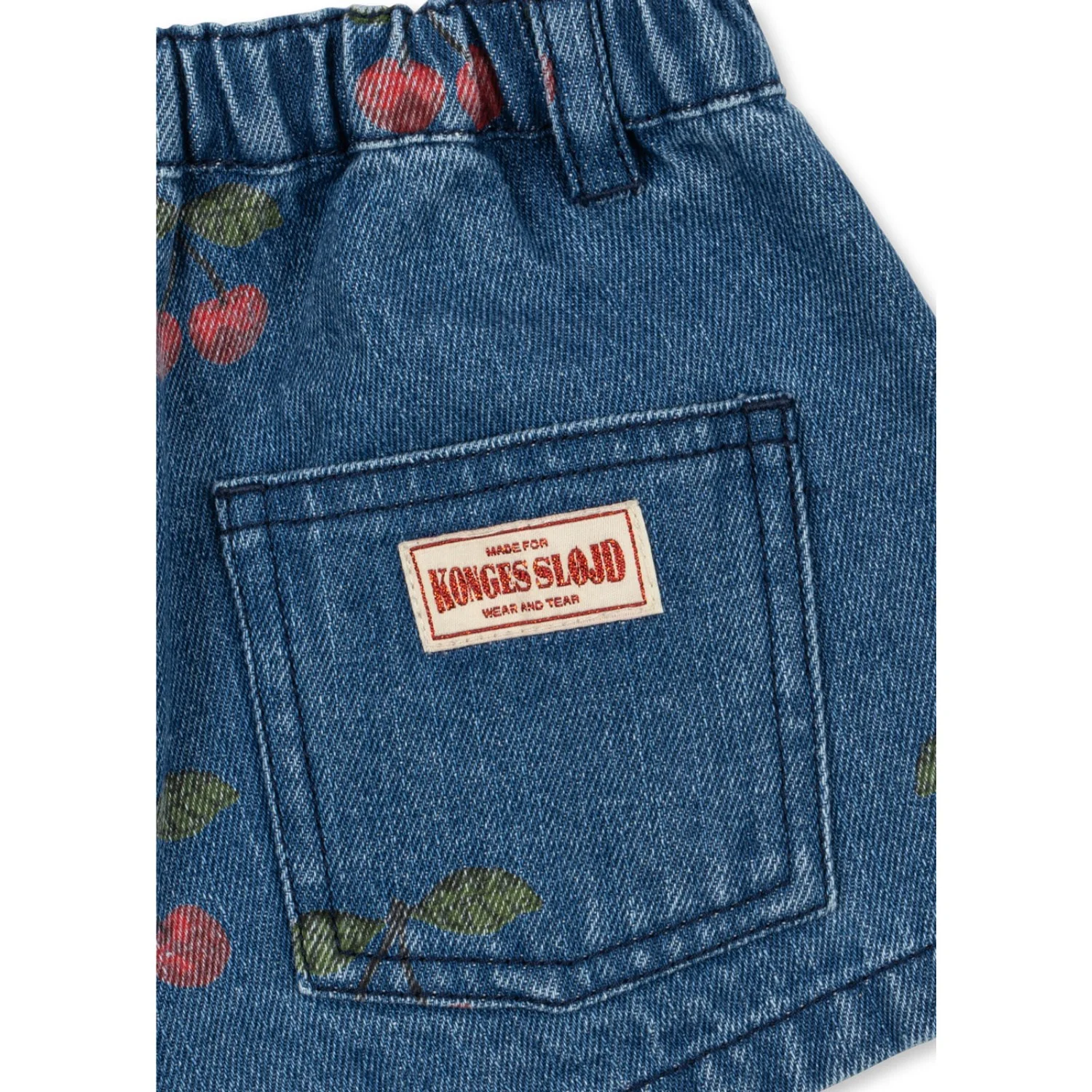 Konges Sløjd Ma Grande Cerise Denim Magot Shorts Gots - Image 4
