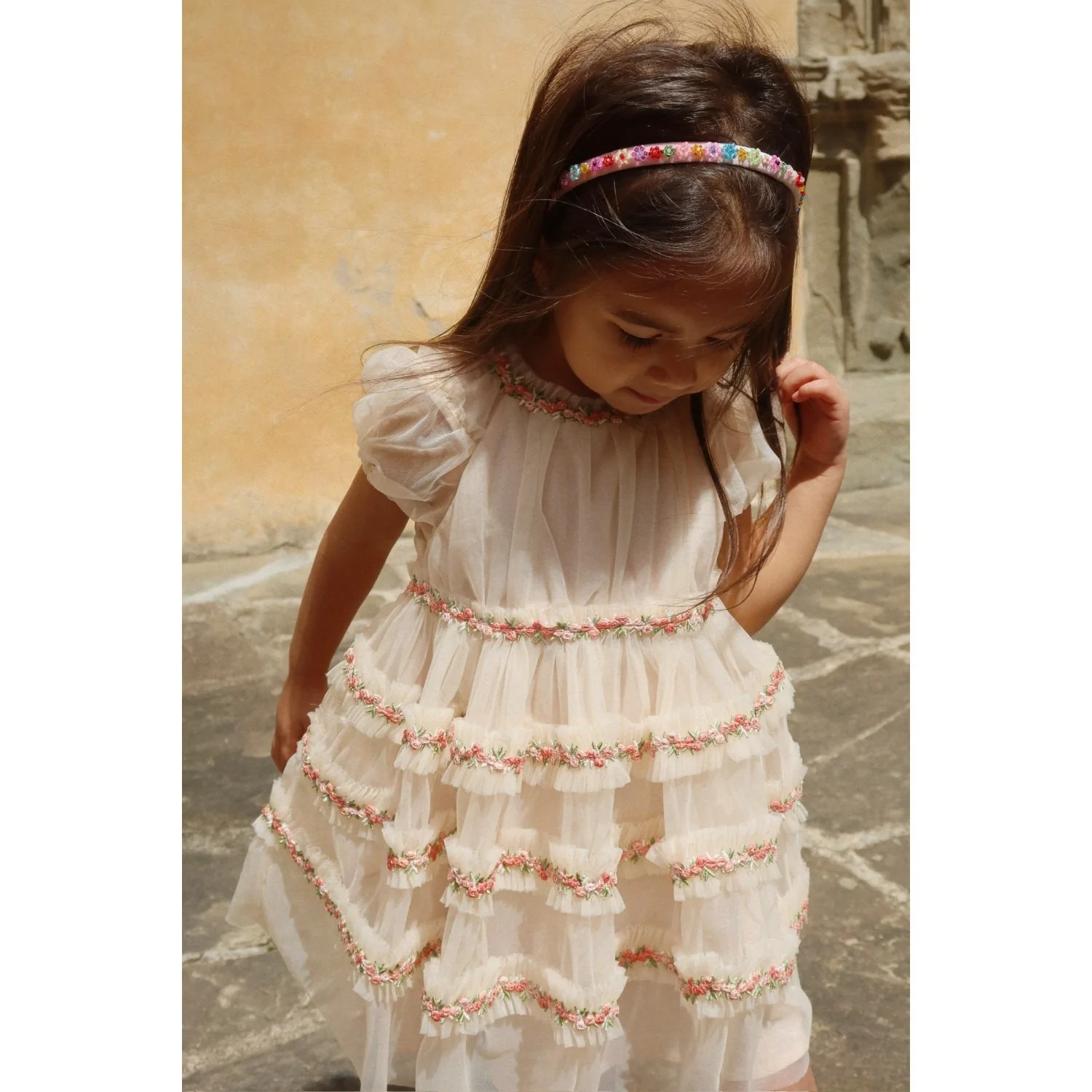Konges Sløjd Mellow Rose Flower Field Hairbrace - Image 5