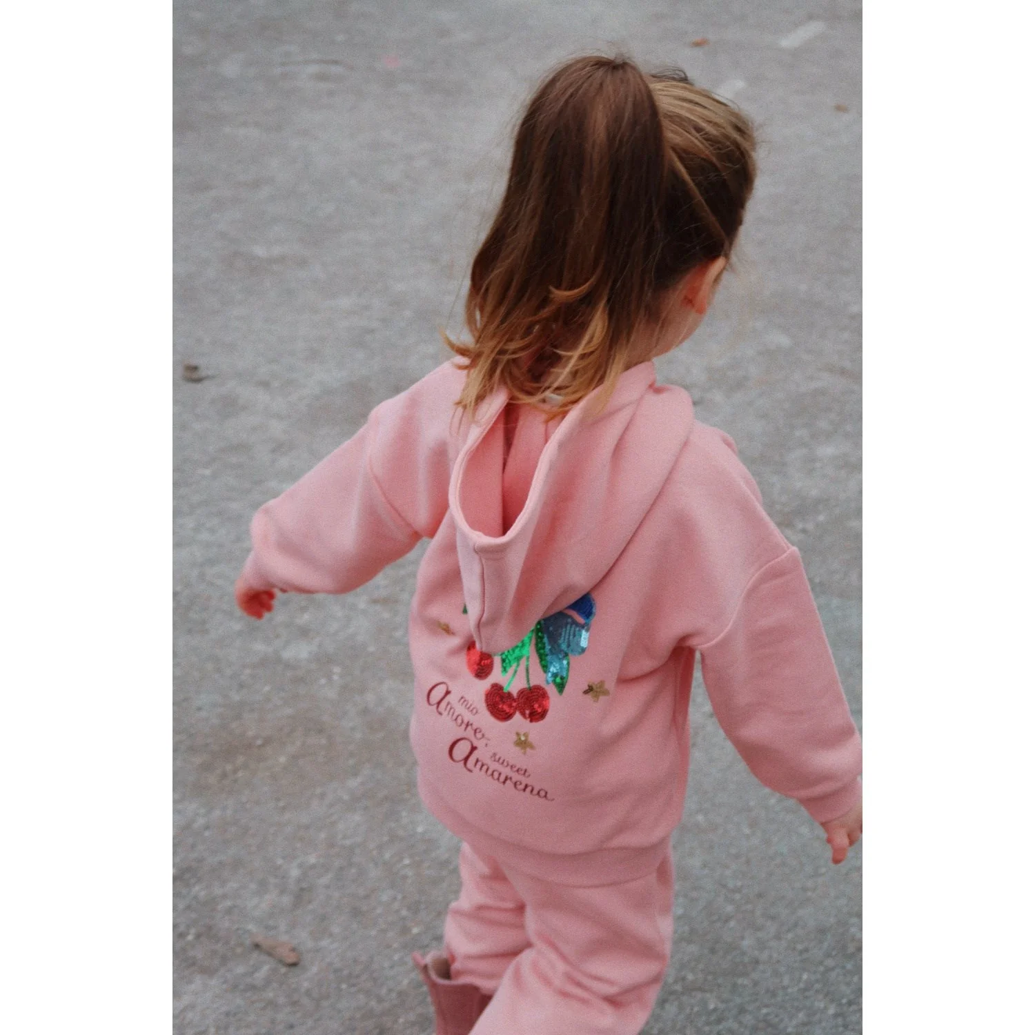Konges Sløjd Mellow Rose Lou Paliet Sweat Zip Hætte Ocs - Image 2