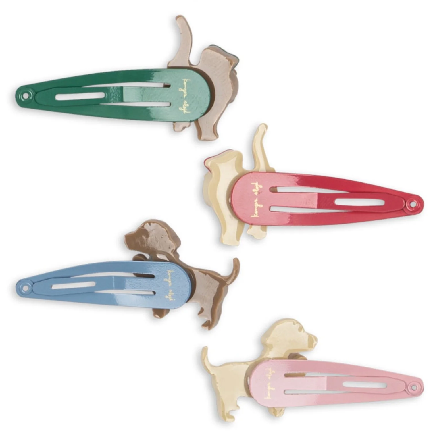 Konges Sløjd Multi 4 Pak Cats & Dogs Hair Clip - Image 5