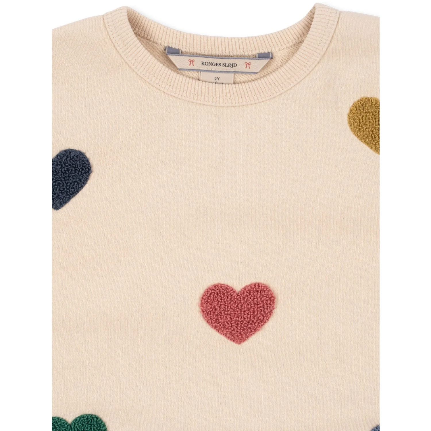 Konges Sløjd Multi Heart Lou Terry Sweatshirt Ocs - Image 8