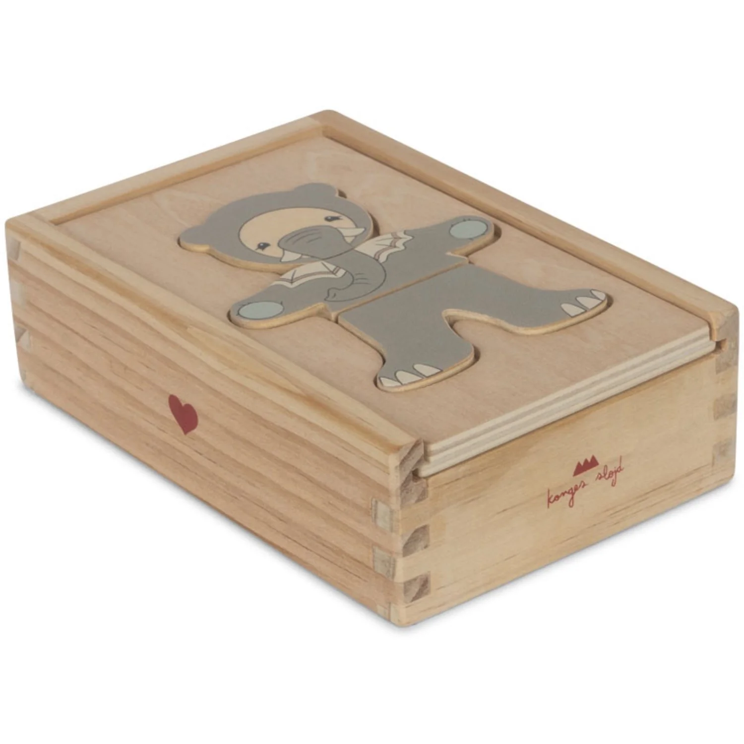 Konges Sløjd Multi Wooden Bamse Dress Up Animals Fsc - Image 6