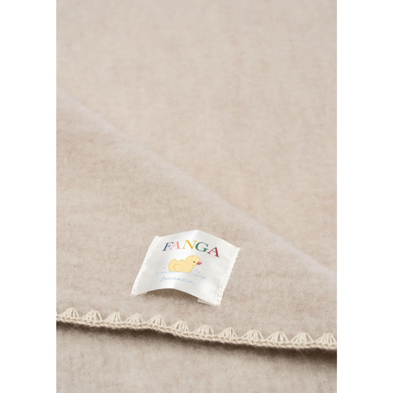 Konges Sløjd Fanga Fontana Oatmeal Melange Erba Uld Fleece Baby Tæppe - Image 5