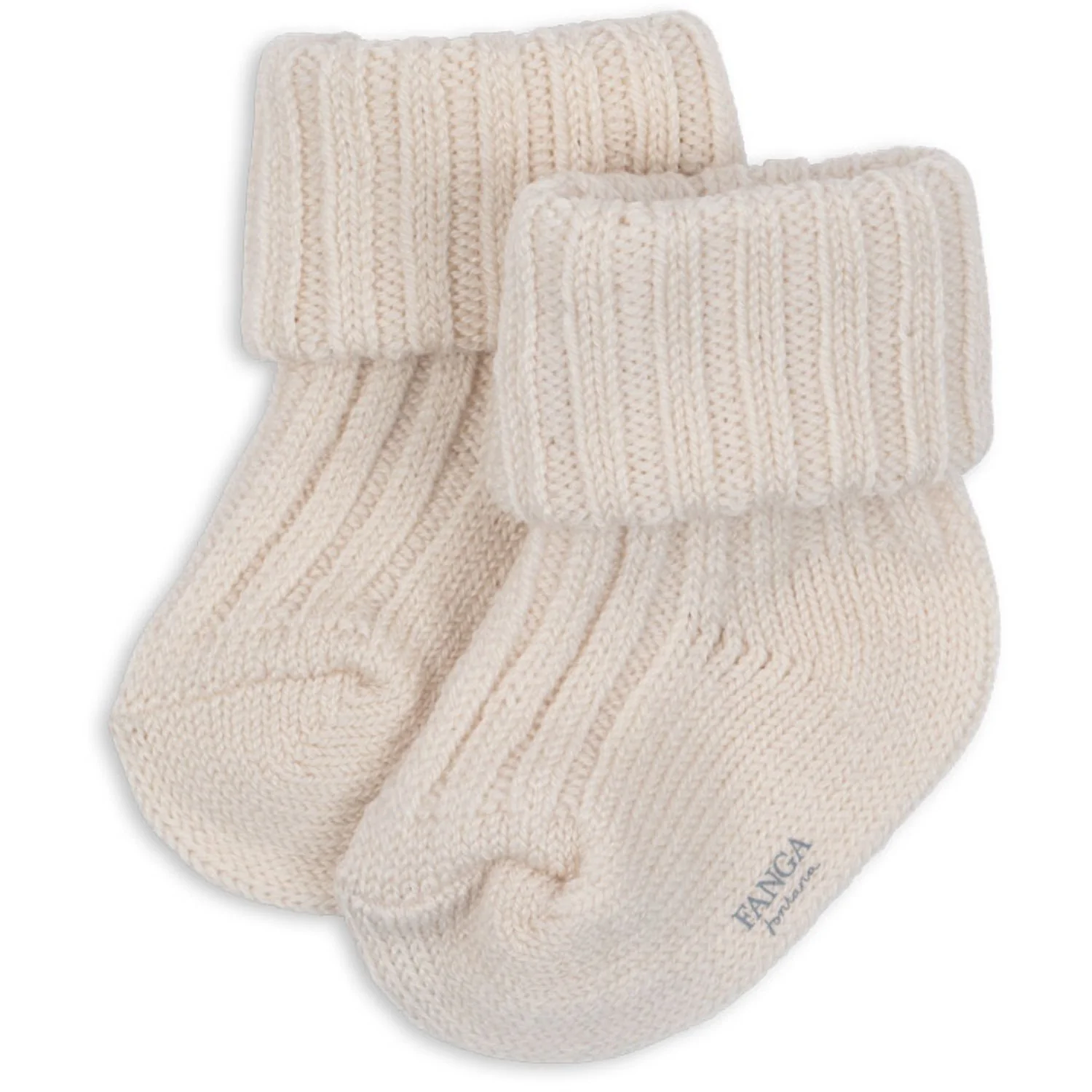 Konges Sløjd Fanga Fontana Off White Melange Lana Heavy Strikket Strømper - Image 2