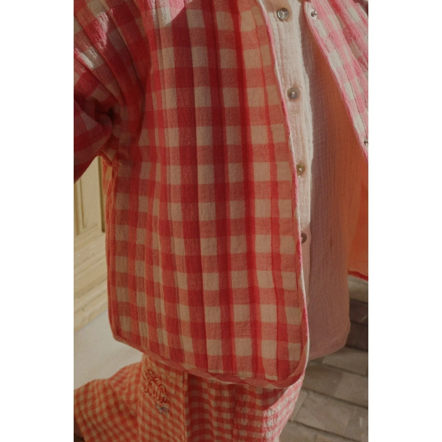 Konges Sløjd Peach Blossom Check RHW X KS Bella Jakke - Image 11