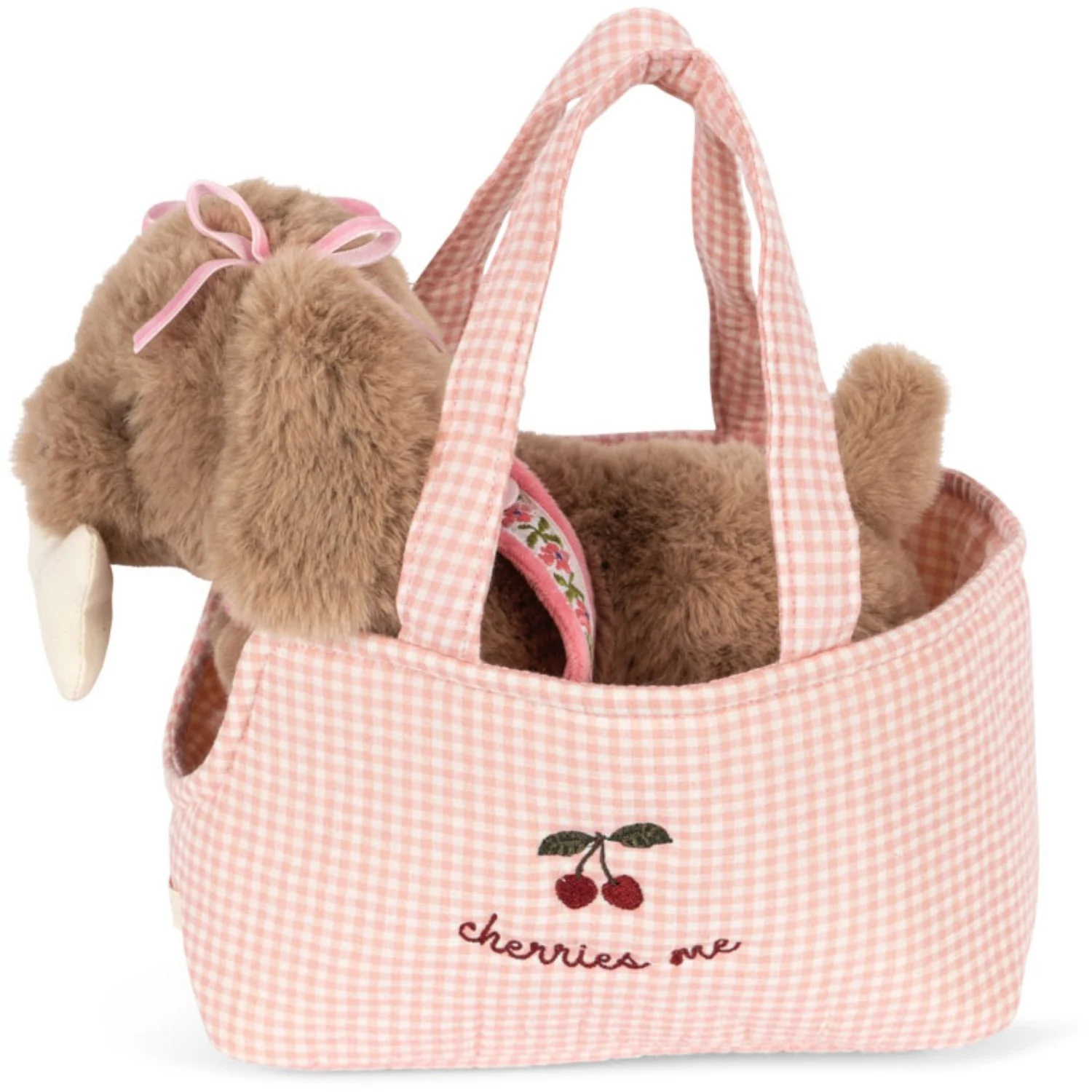 Konges Sløjd Pink Check Maude Puppy - Image 7