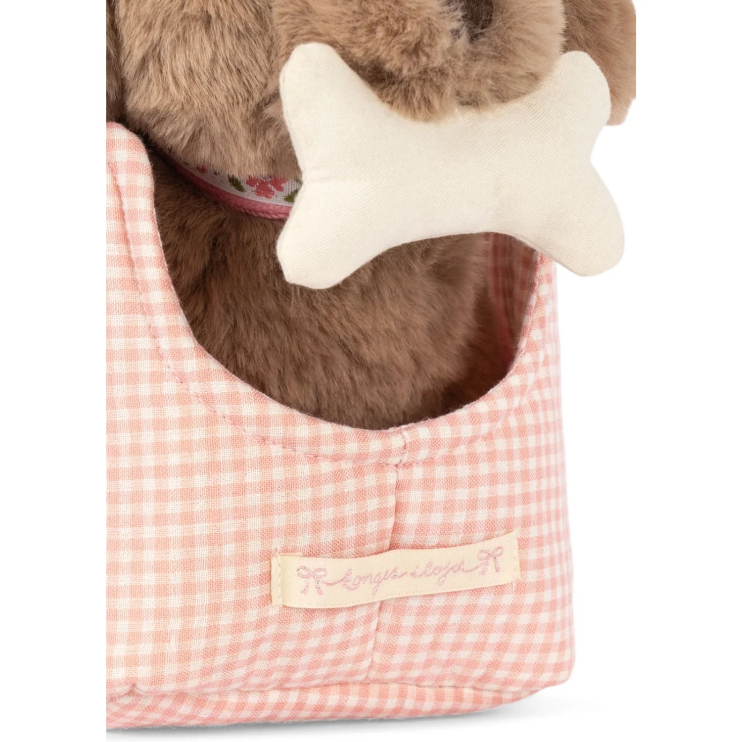 Konges Sløjd Pink Check Maude Puppy - Image 9