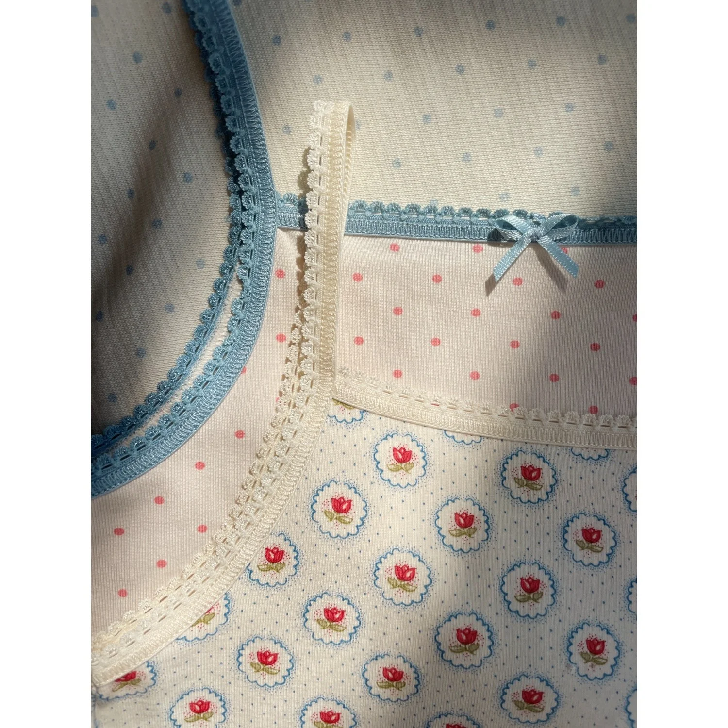 Konges Sløjd Pirouette Dot/Mirage Basic 2 Pak Strop Tops Gots - Image 2
