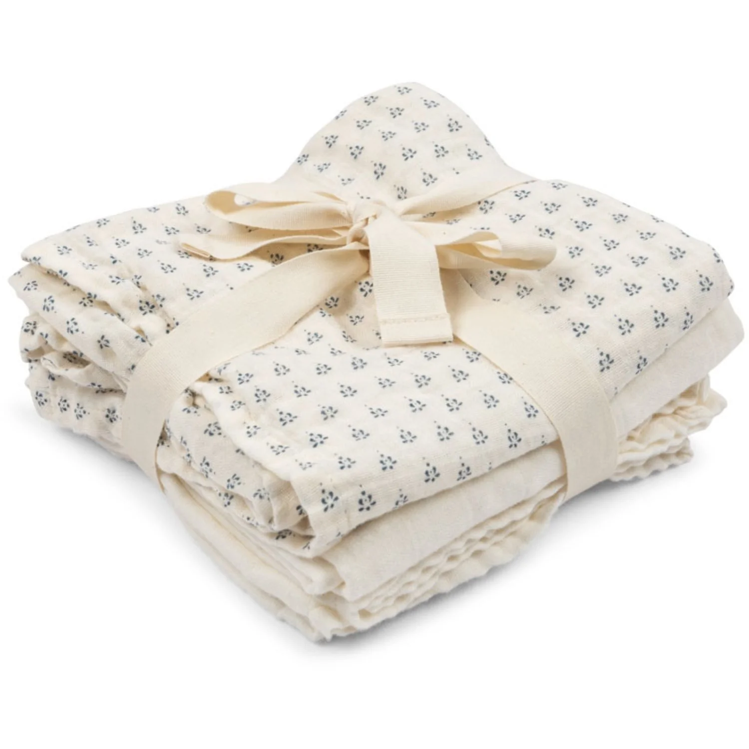 Konges Sløjd Fanga Fontana Punto Blu Bellini 3 Pak Muslin Cloth GOTS