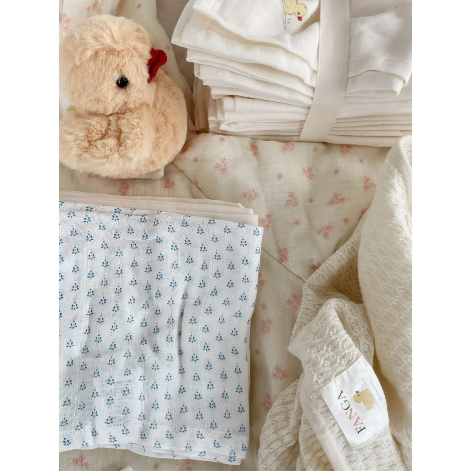 Konges Sløjd Fanga Fontana Punto Blu Bellini 3 Pak Muslin Cloth GOTS - Image 7