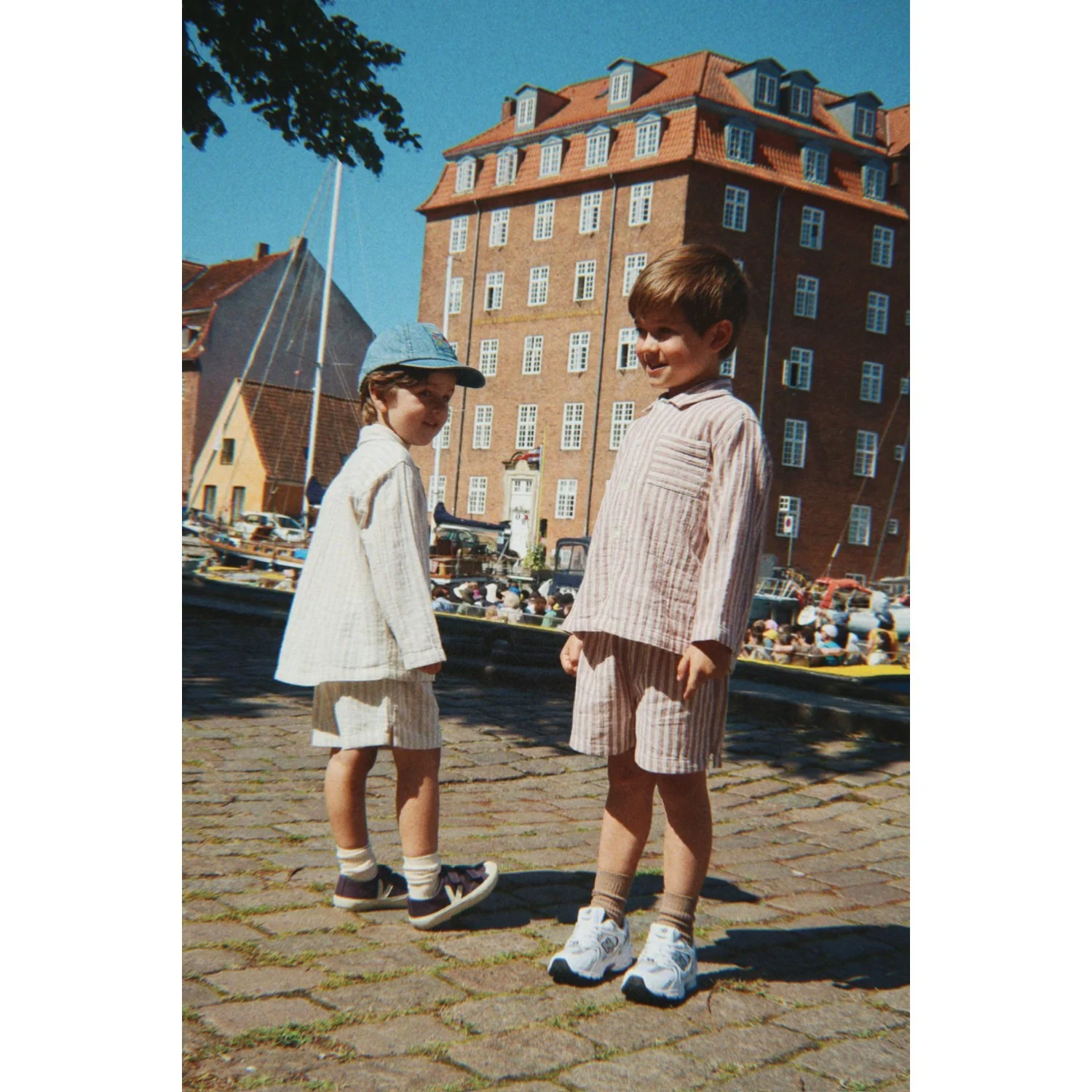 Konges Sløjd Red Stripe Ely Shorts Gots - Image 3