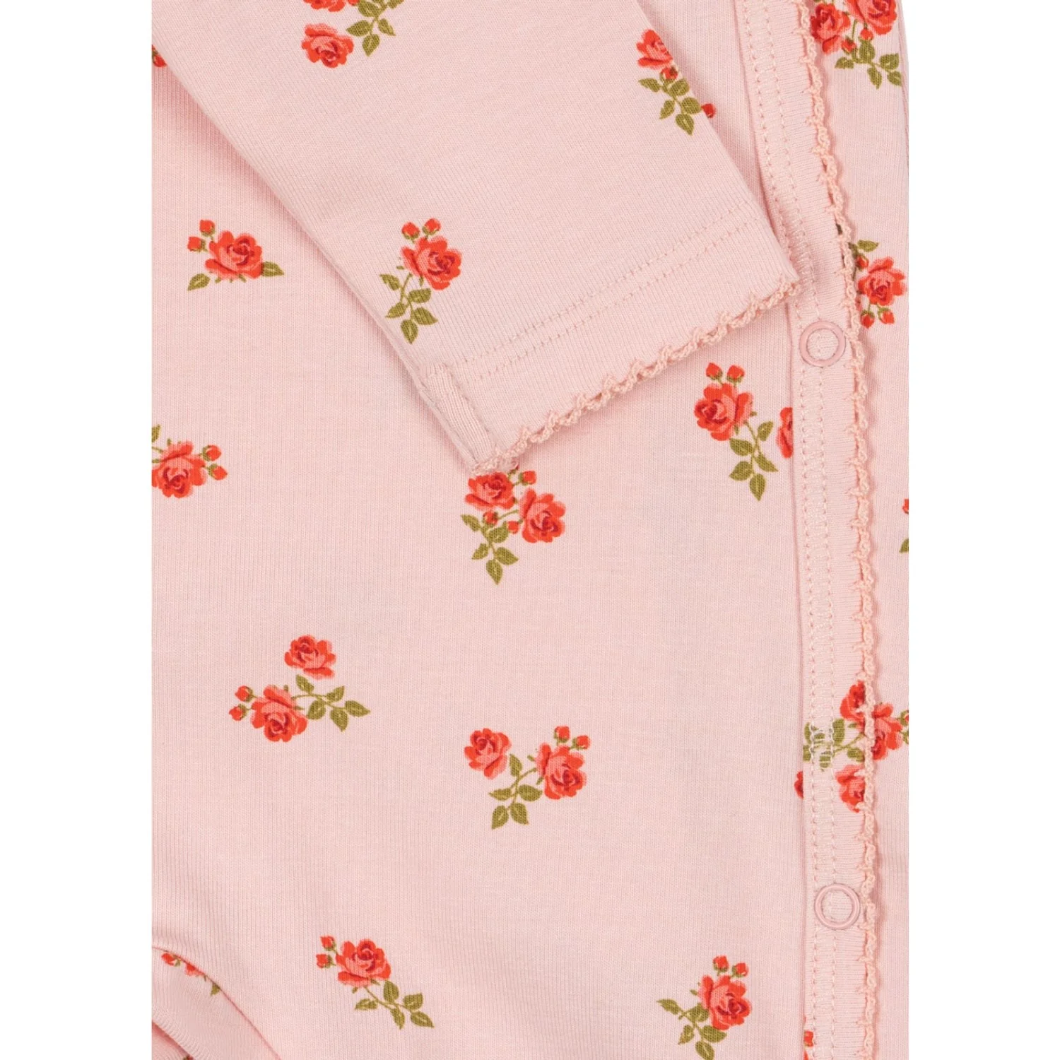 Konges Sløjd Rosa Pink Basic Newborn Onesie GOTS - Image 2