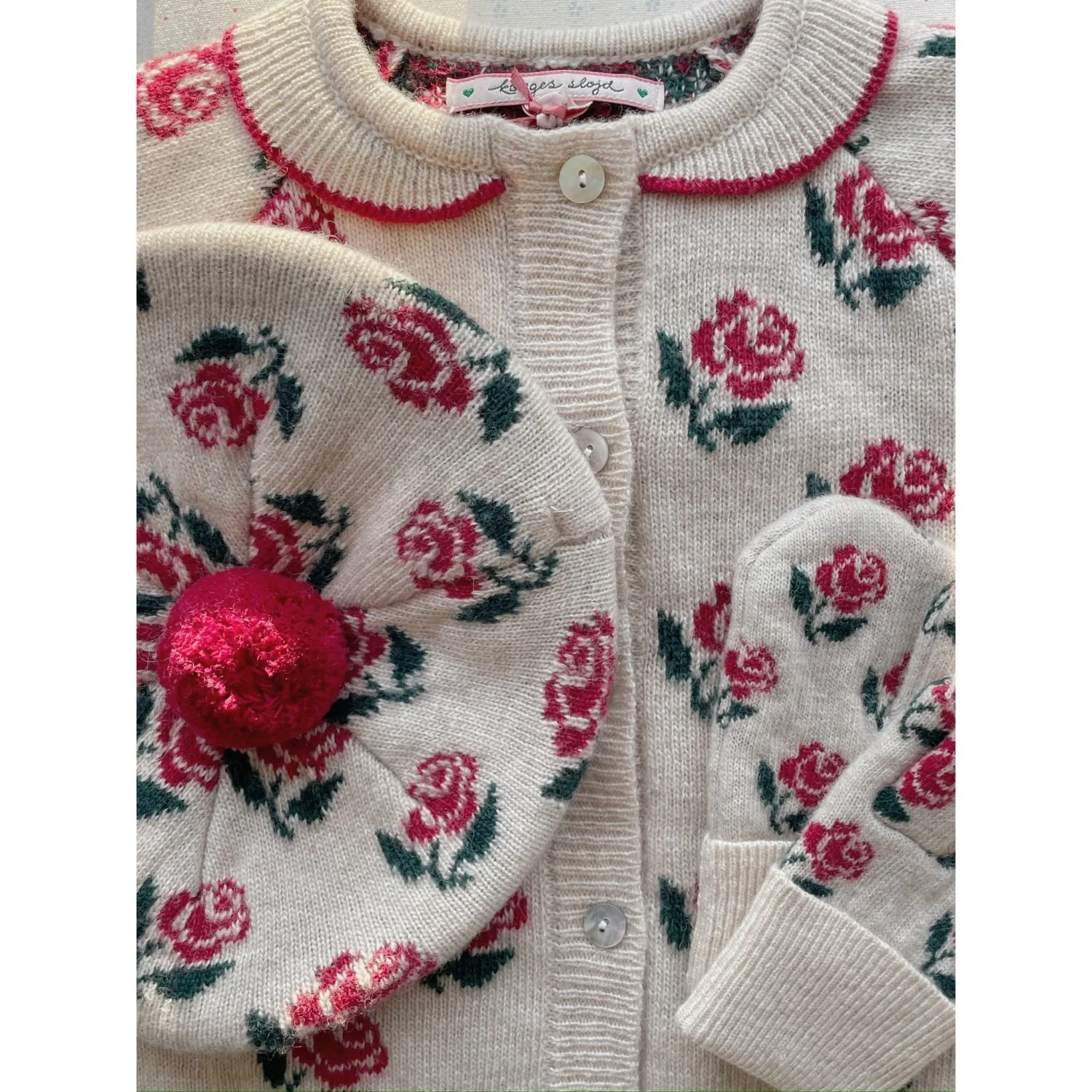 Konges Sløjd Rose Belou Strik Krave Cardigan - Image 6