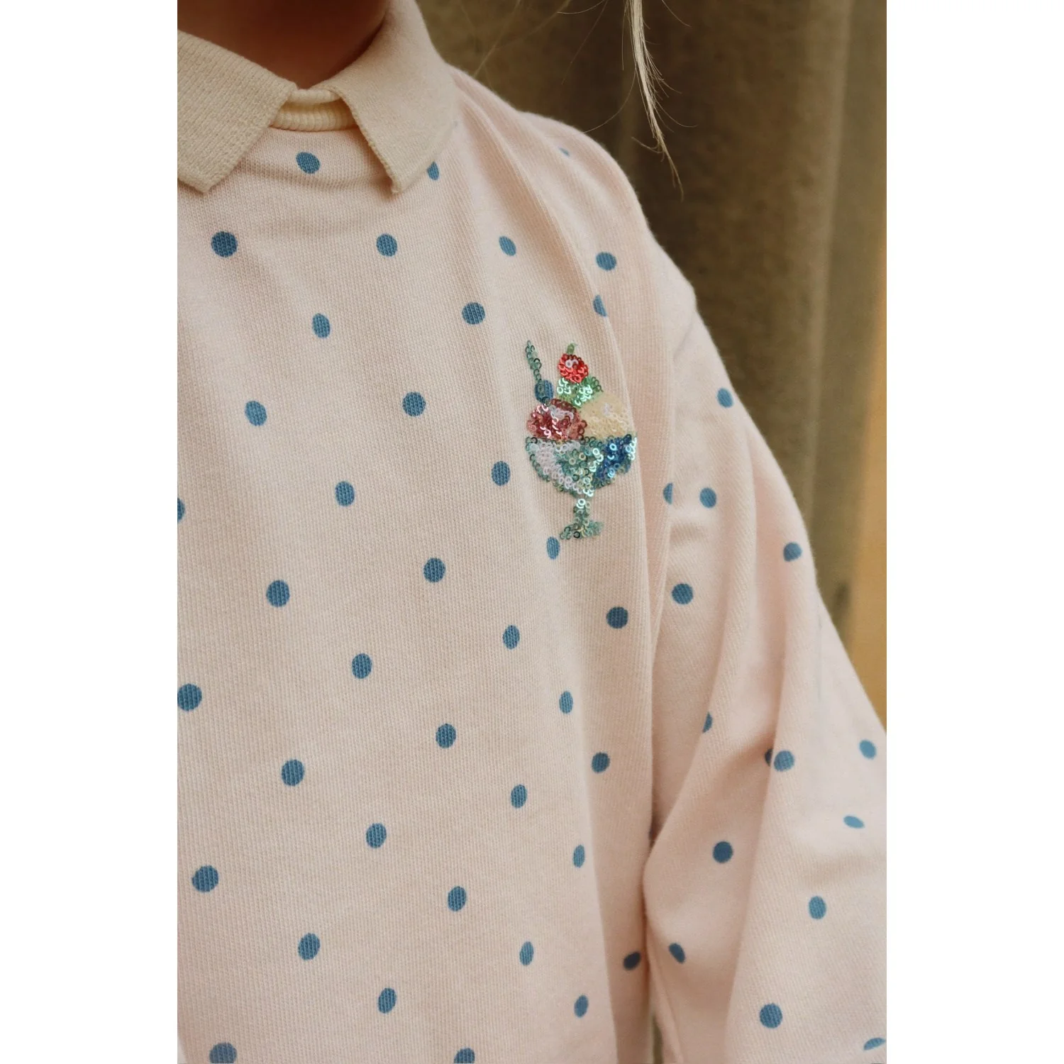 Konges Sløjd Rosewater Dot Spotty Ls Polo Gots - Image 6