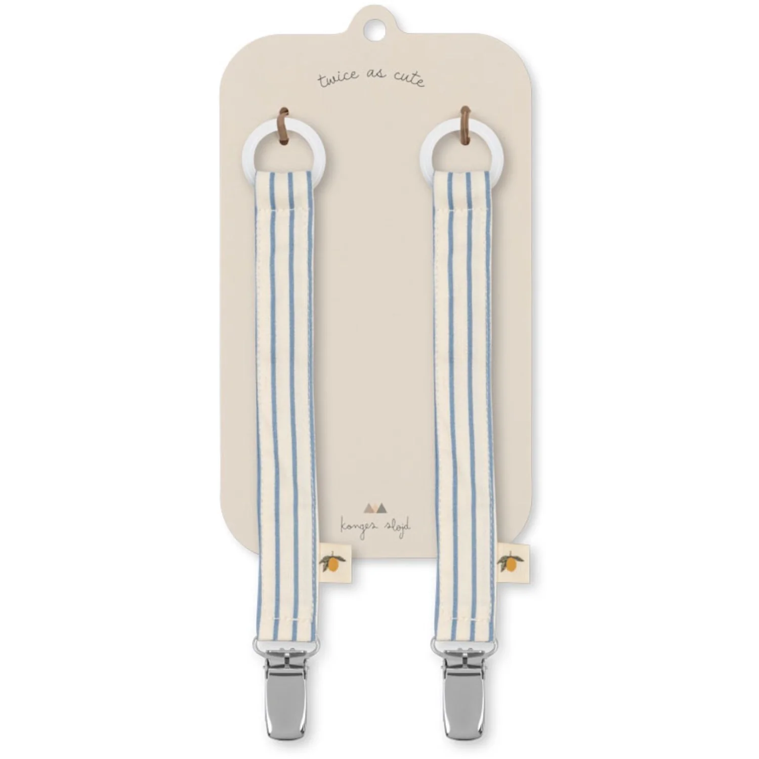 Konges Sløjd Stripe Bluie 2 Pak Suttesnor - Image 2