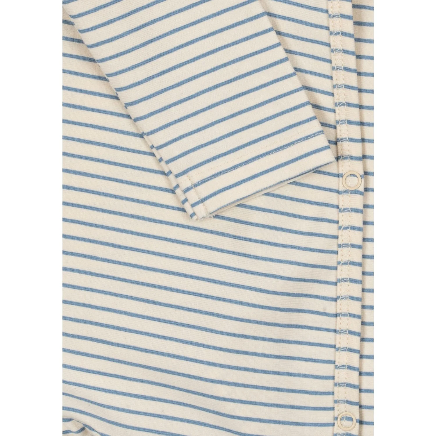 Konges Sløjd Stripe Bluie Basic Newborn Onesie GOTS - Image 3