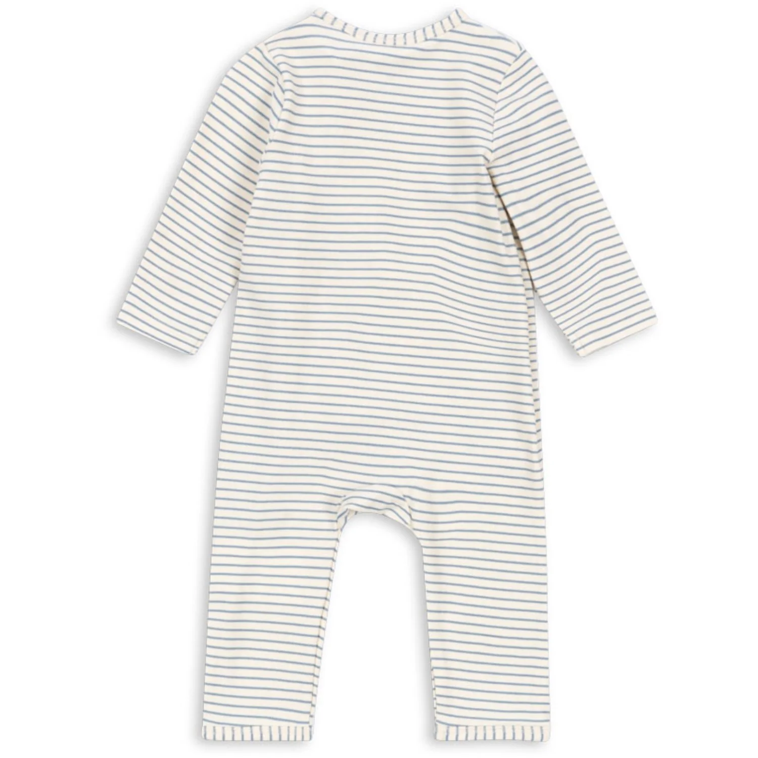 Konges Sløjd Stripe Bluie Basic Newborn Onesie GOTS - Image 4