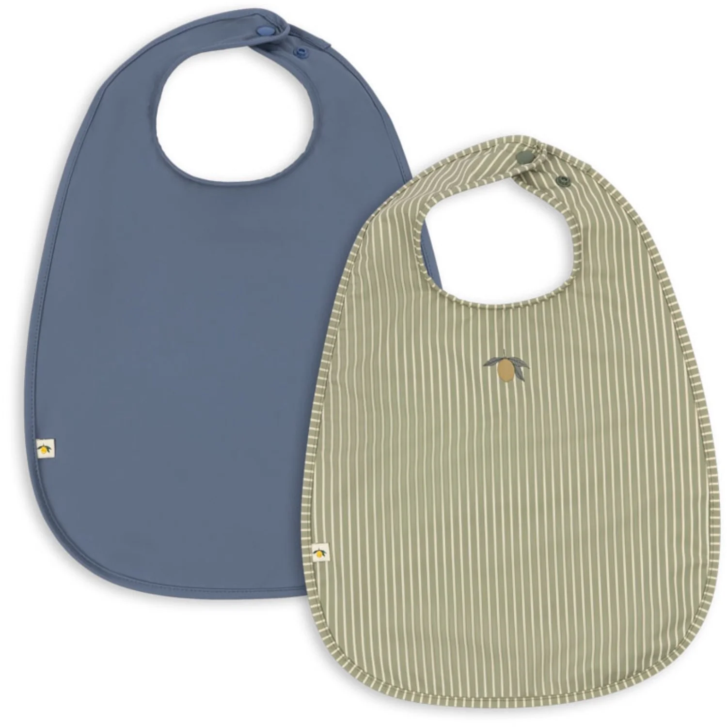 Konges Sløjd Tea Stripe/Flint Stone 2 Pak Dinner Hagesmæk