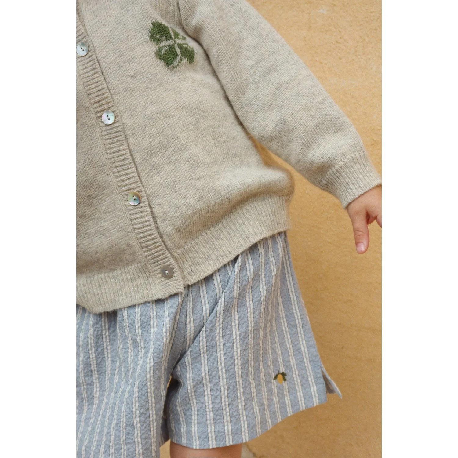 Konges Sløjd Trio Bleu Stripe Elliot Shorts Gots - Image 8