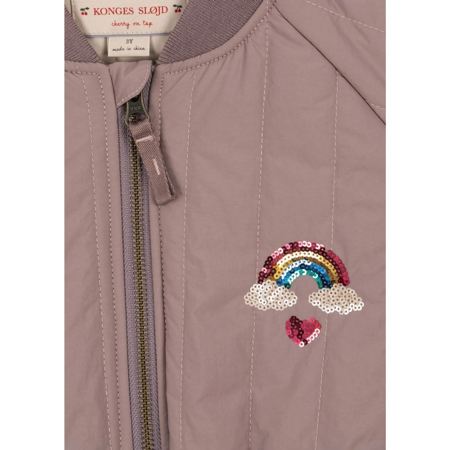 Konges Sløjd Twilight Mauve Juno Paliet Bomber Termojakke - Image 13