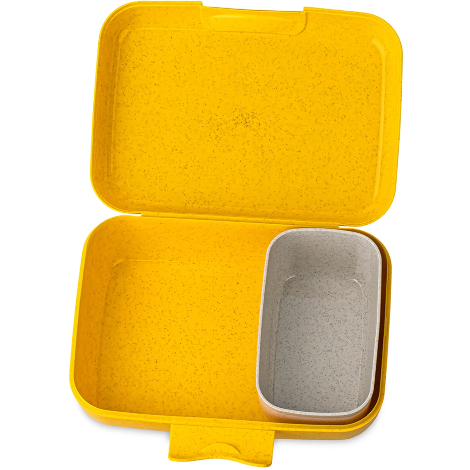 Koziol Organic Honey Yellow Lunch Box Med Separation Skål Candy L Spongebob Squidward - Image 3