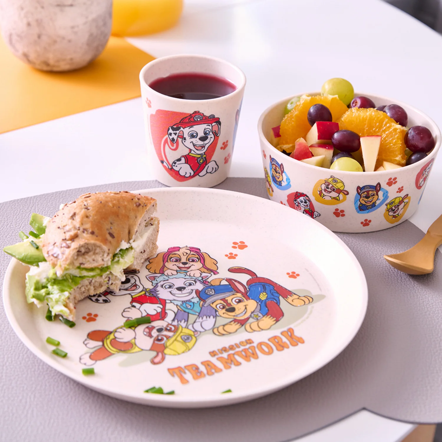 Koziol Organic Moon Small Tallerken + Skål + Kop Connect Grow Paw Patrol - Image 4