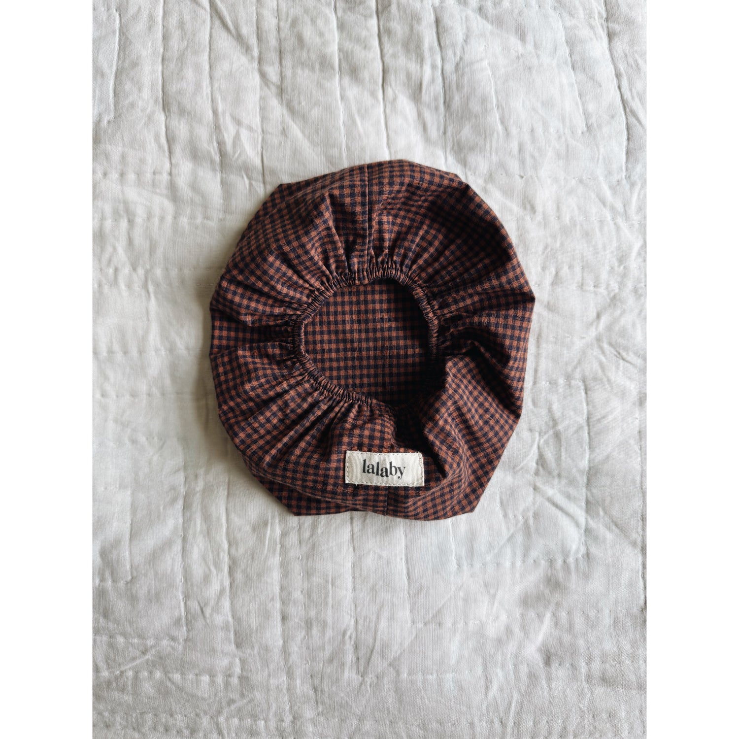Lalaby Indigo Check Wet Wipe Cover - Image 2