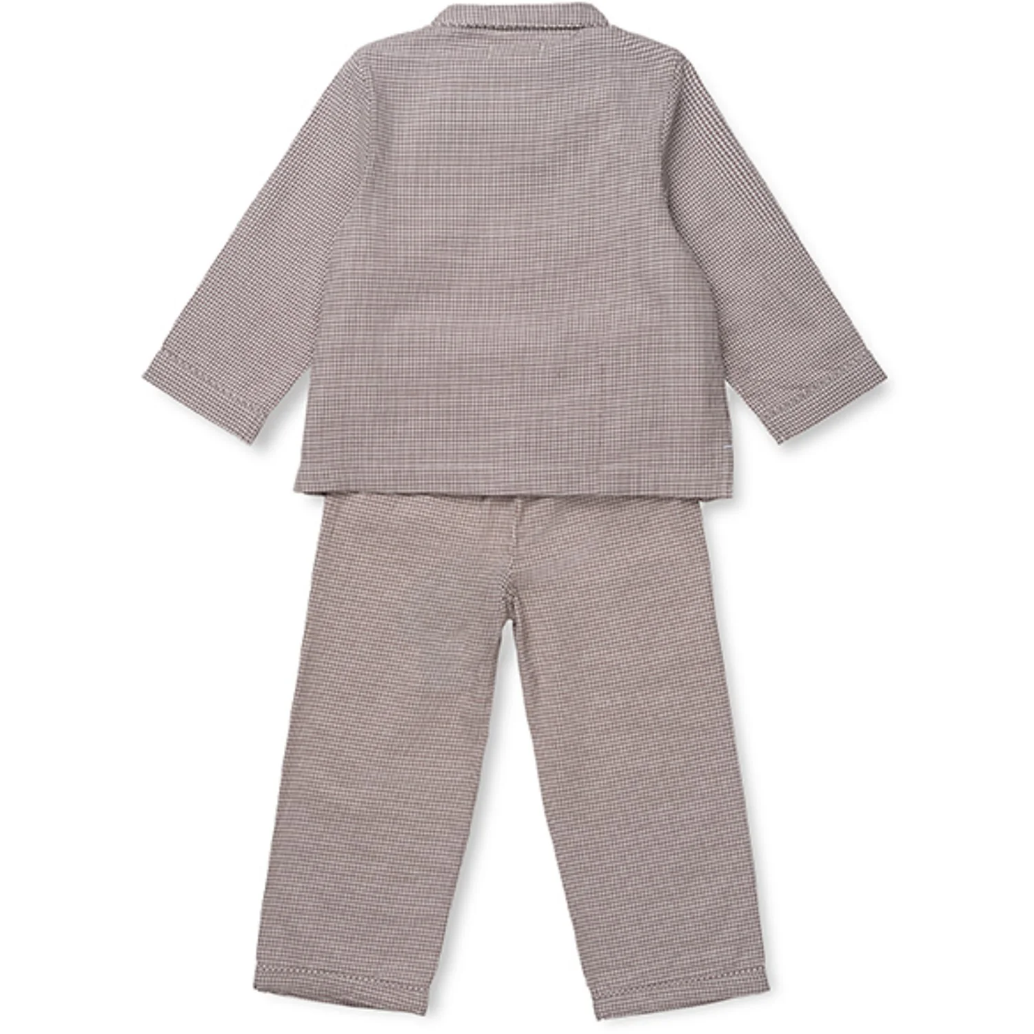 Lalaby Tiny Check Brown Classic Pyjamas - Image 13