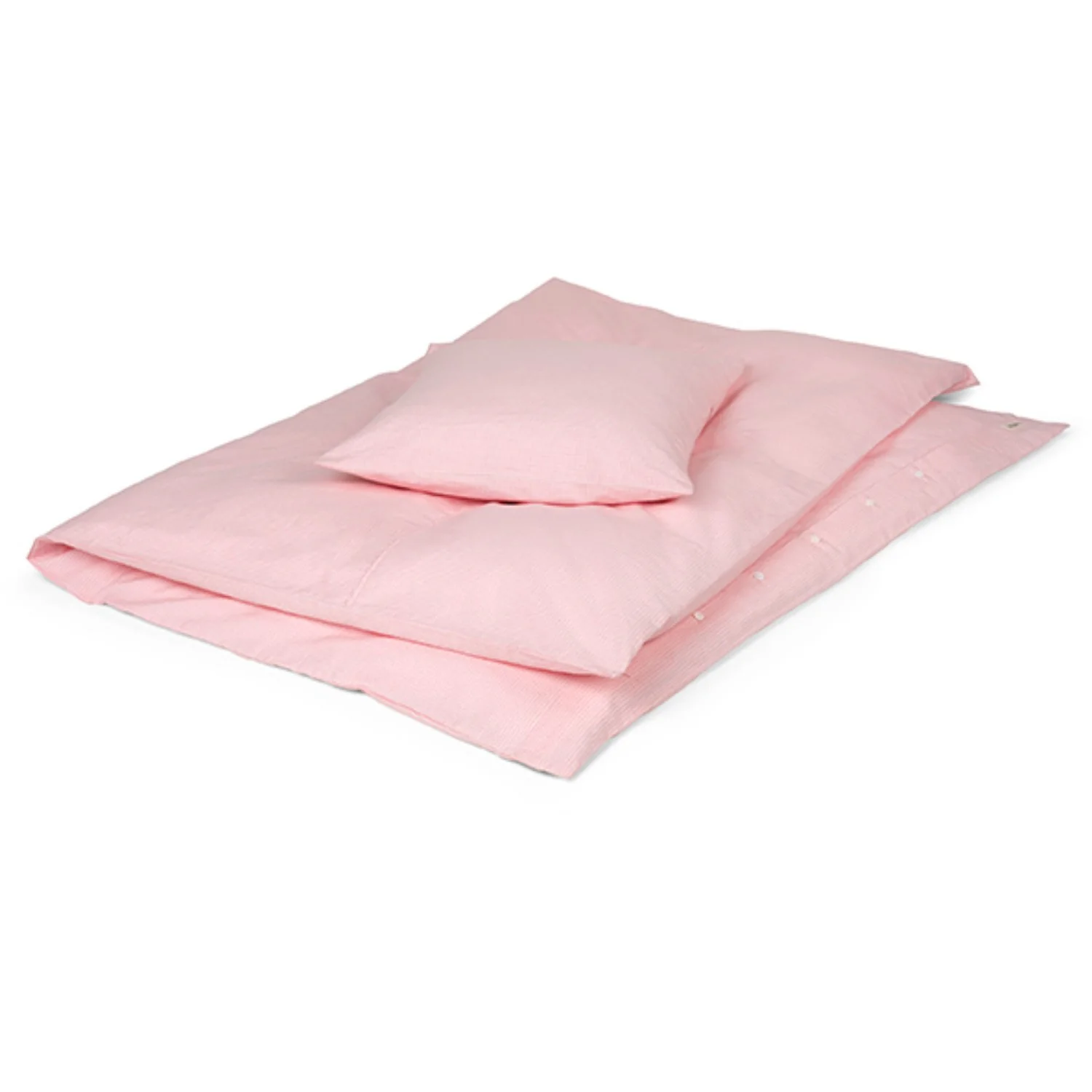 Lalaby Tiny Check Pink Classic Baby Sengetøj - Image 7