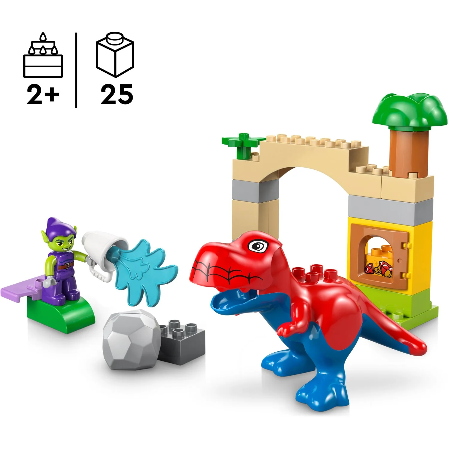 LEGO® DUPLO Disney TM Spidey-Rex-dinosaur Mod Green Goblin 10463 - Image 6