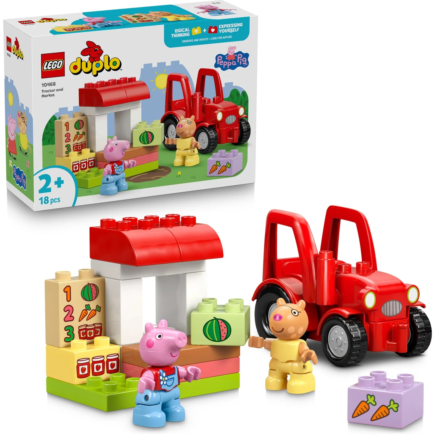LEGO® DUPLO Gurli Gris Traktor Og Marked 10468