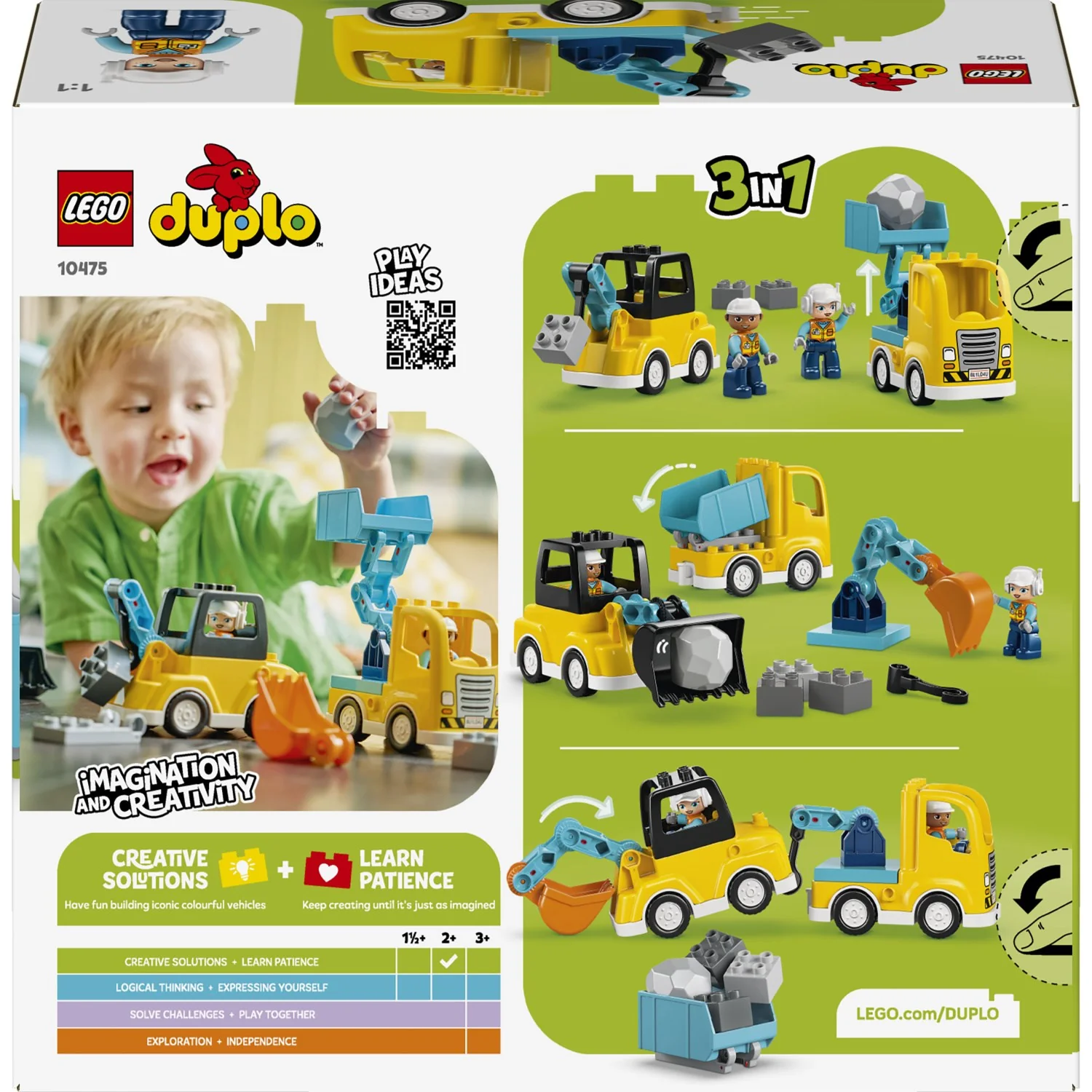 LEGO® DUPLO Town 3-i-1 Entreprenørmaskiner 10475 - Image 4