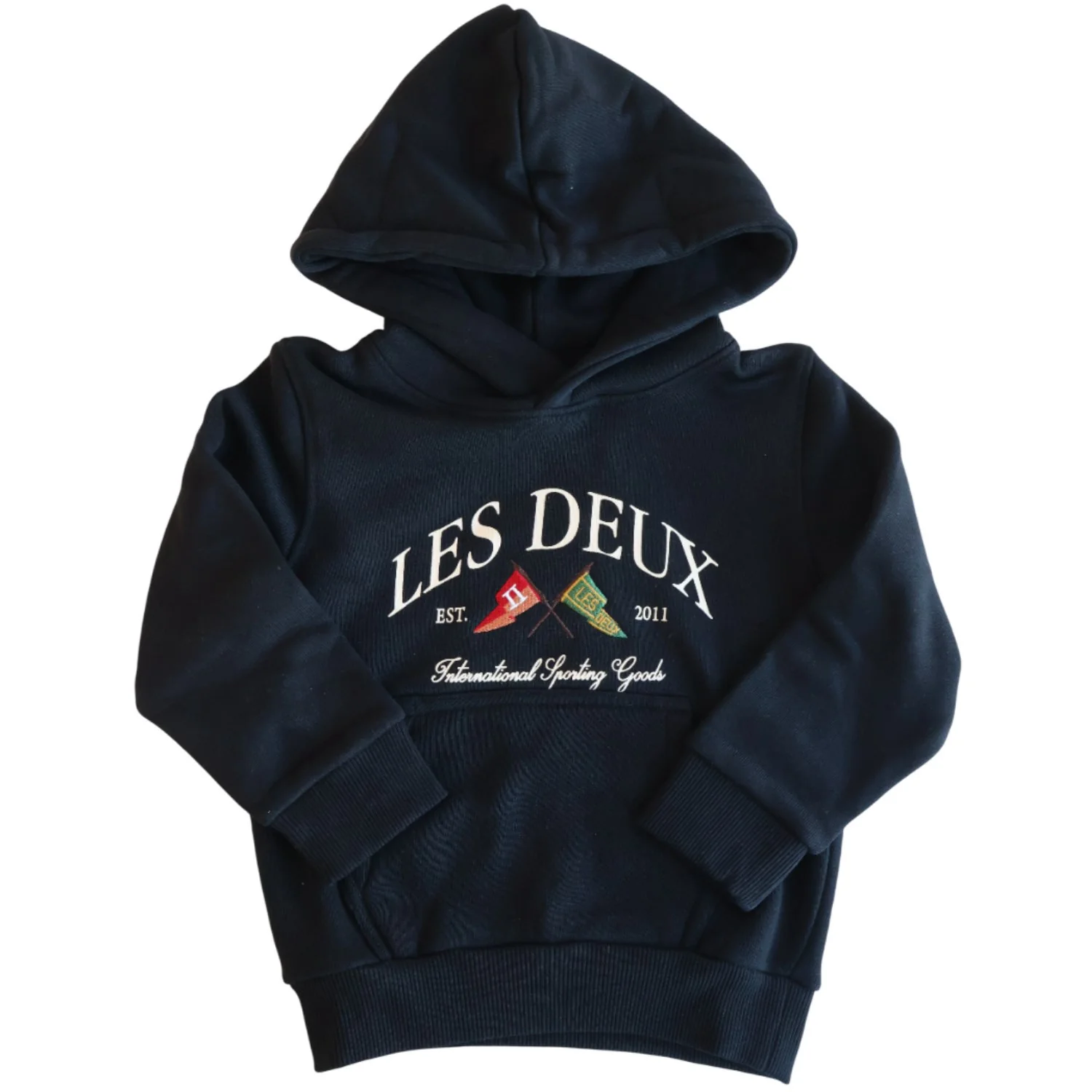 Les Deux Kids Black/Black Ivy League Hættetrøje Kids