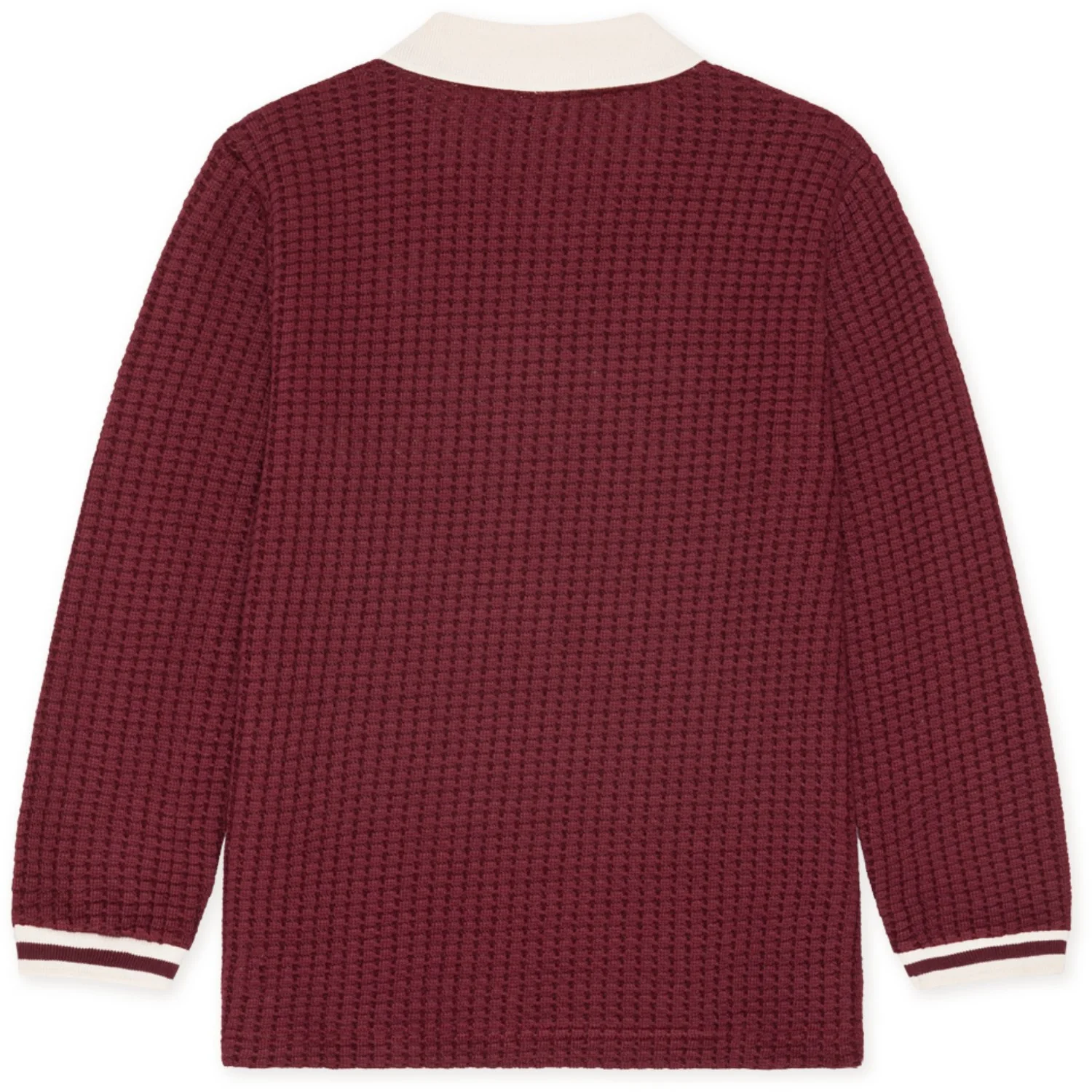 Les Deux Kids Chocolate Truffle Red Waffle Ls Football Jersey Kids - Image 3
