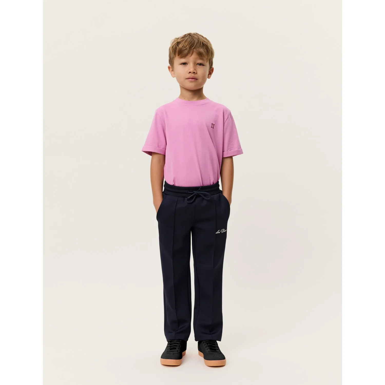 Les Deux Kids Dark Navy Ballier Crew Track Bukser - Image 5