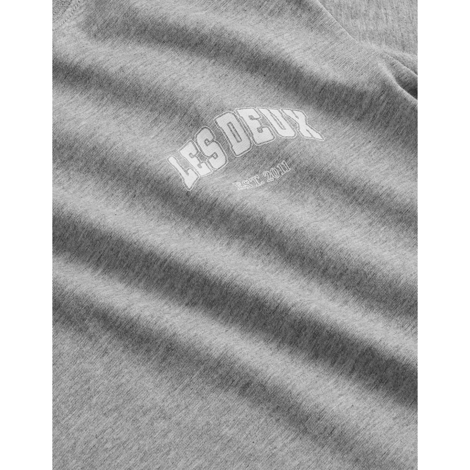 Les Deux Kids Grey Melange Hoop T-Shirt - Image 3