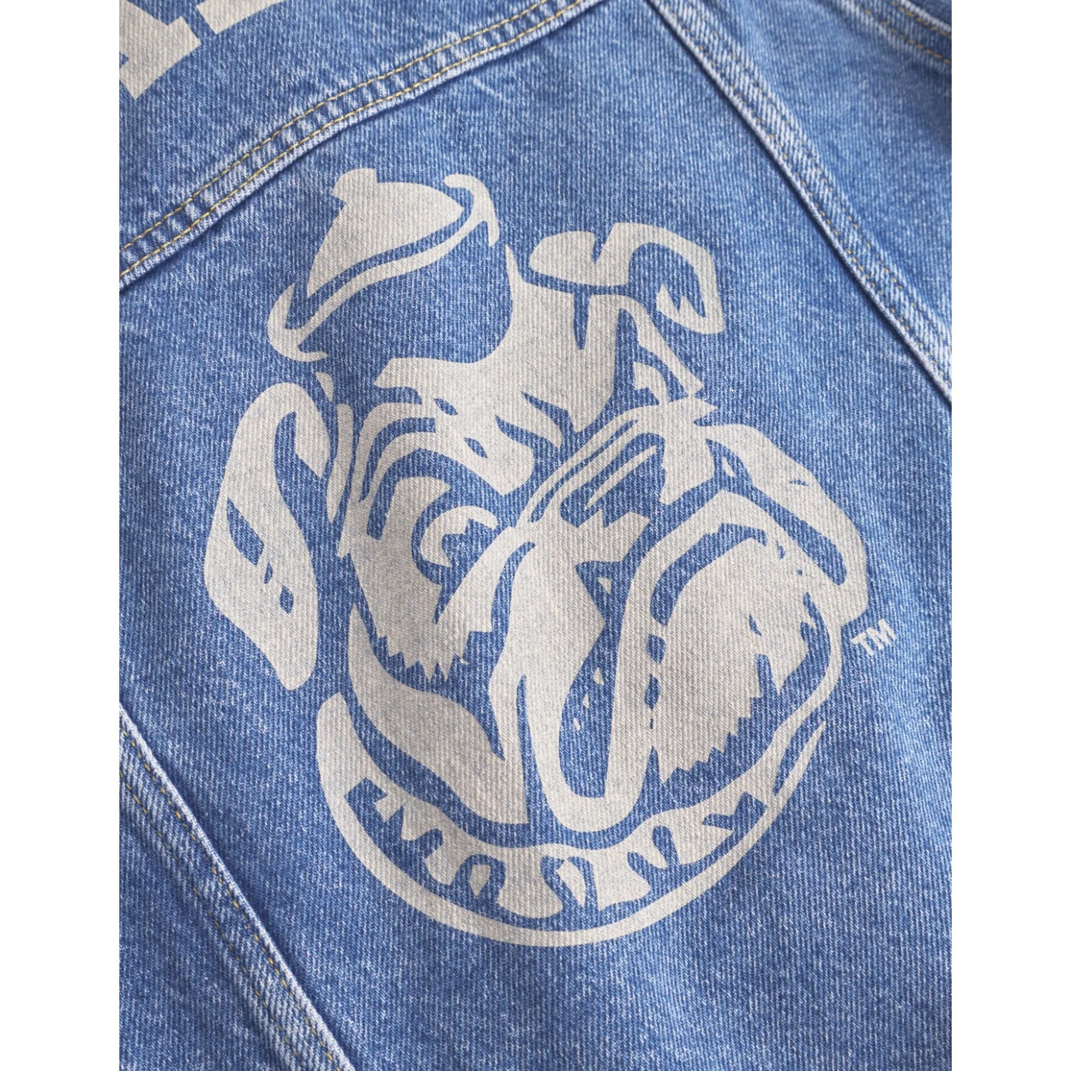 Les Deux Kids Medium Indigo Wash Rally Yale Bulldog Denim Jakke KIDS - Image 2