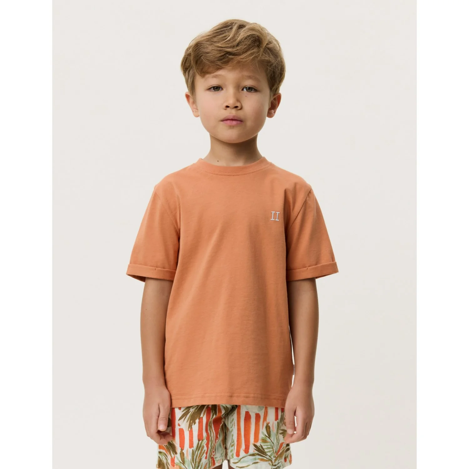Les Deux Kids Raw Sienna Orange Core Contrast T-Shirt KIDS - Image 2