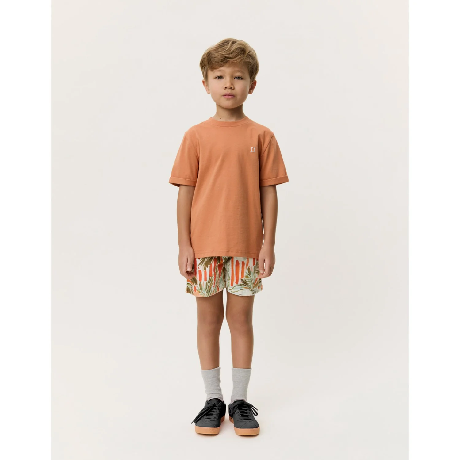 Les Deux Kids Raw Sienna Orange Core Contrast T-Shirt KIDS - Image 3