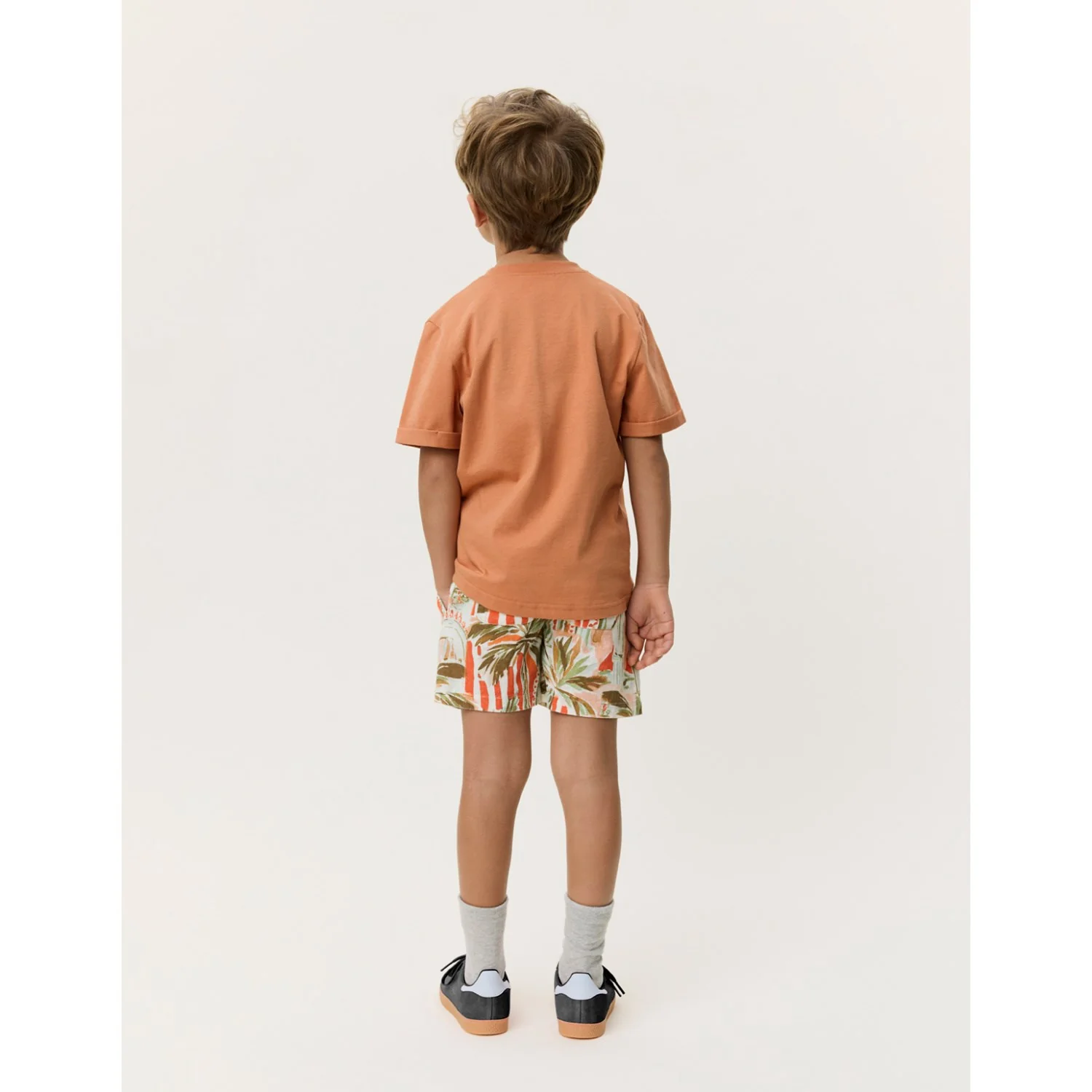 Les Deux Kids Raw Sienna Orange Core Contrast T-Shirt KIDS - Image 5