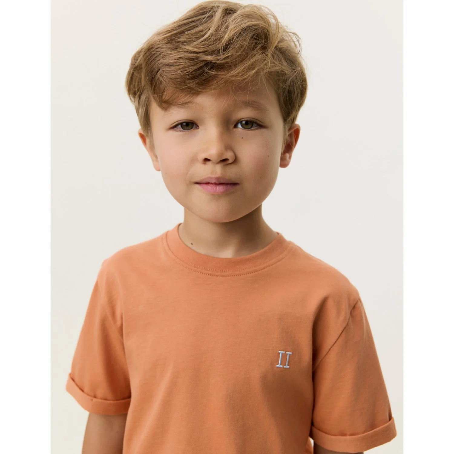 Les Deux Kids Raw Sienna Orange Core Contrast T-Shirt KIDS - Image 6