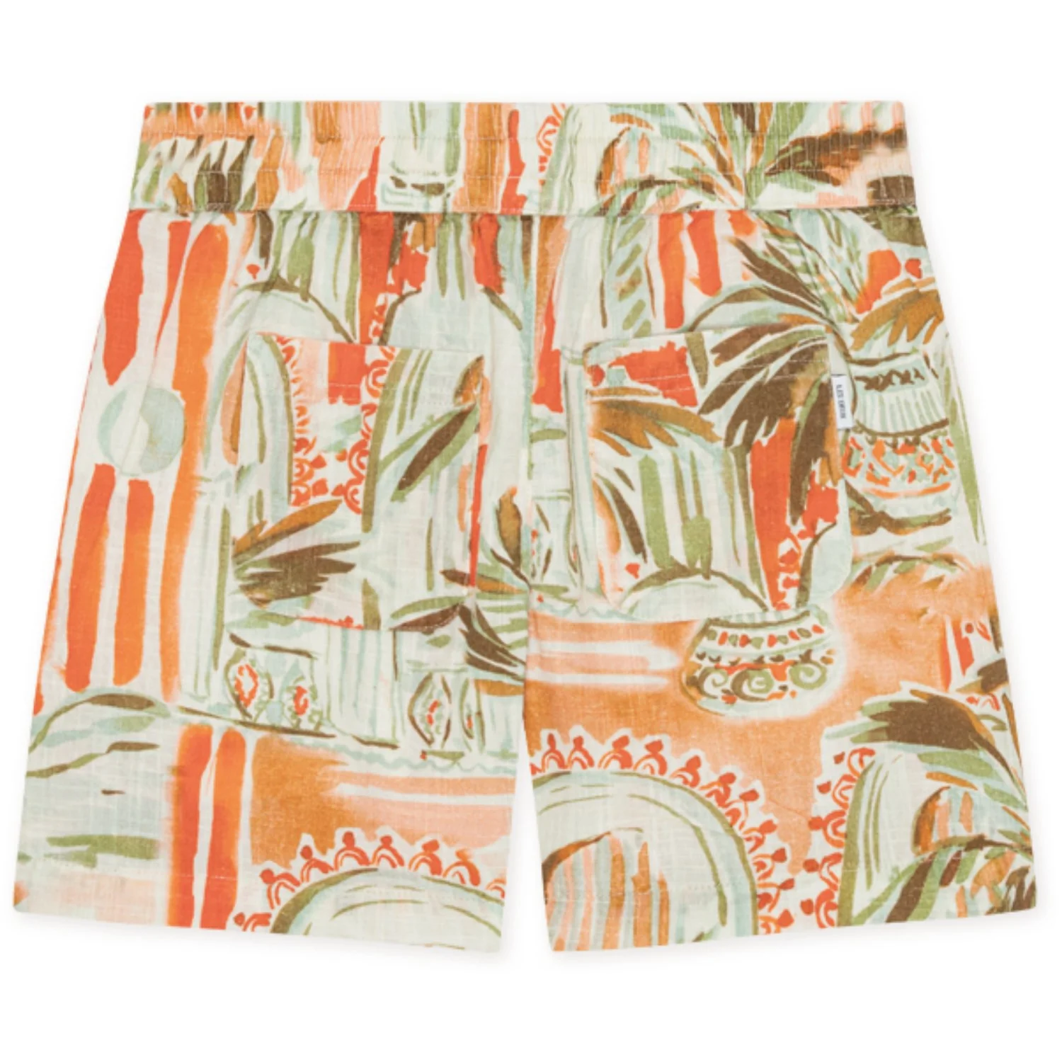 Les Deux Kids Raw Sienna Orange Palm AOP Shorts KIDS - Image 10