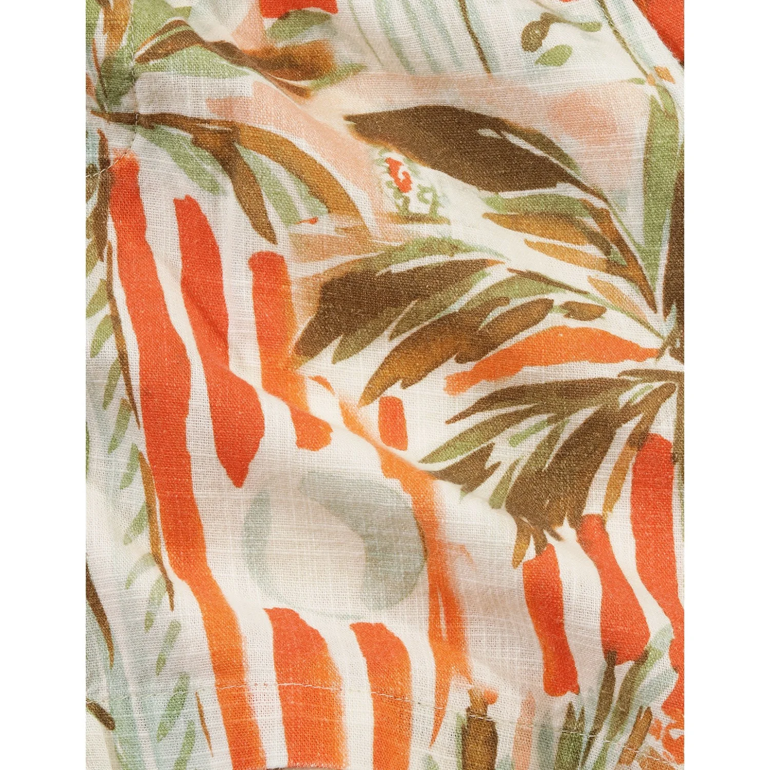 Les Deux Kids Raw Sienna Orange Palm AOP Shorts KIDS - Image 9