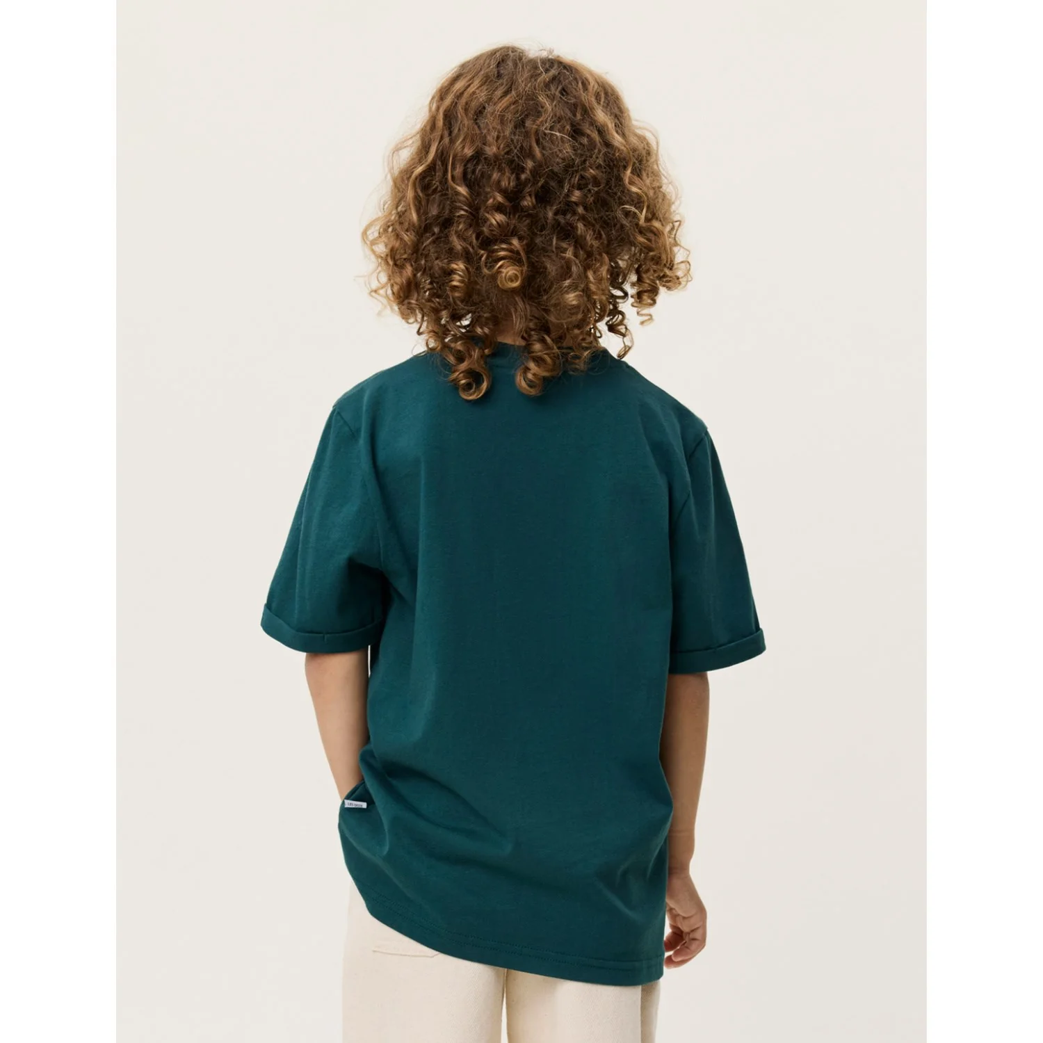 Les Deux Kids Sea Moss Green Norregaard Contrast T-Shirt - Image 5