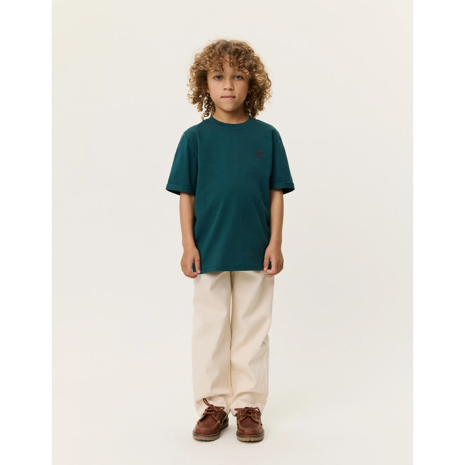 Les Deux Kids Sea Moss Green Norregaard Contrast T-Shirt - Image 8